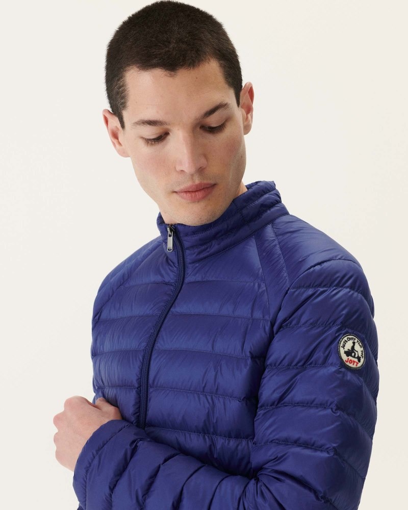 Dark Blue JOTT Mat Light Men's Down Jackets | DAD-7423