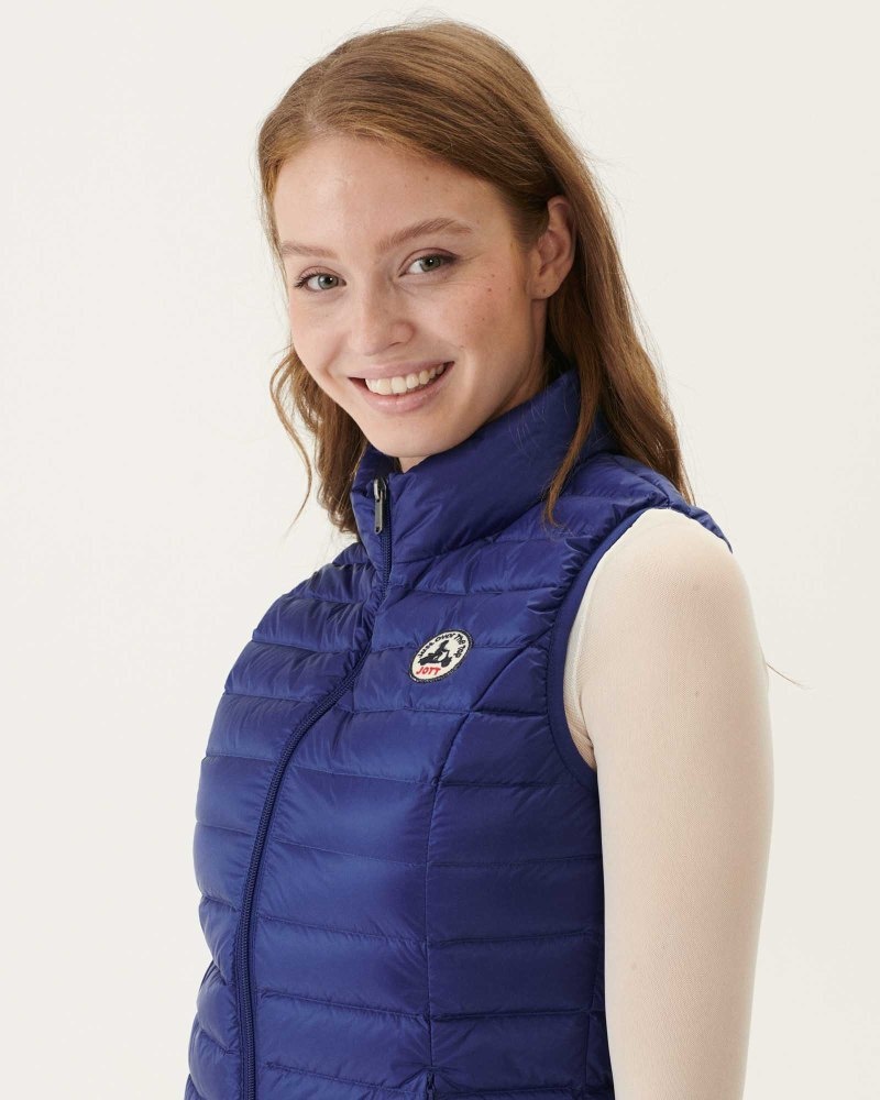 Dark Blue JOTT Seda Light Sleeveless Women's Down Jackets | CJA-6523