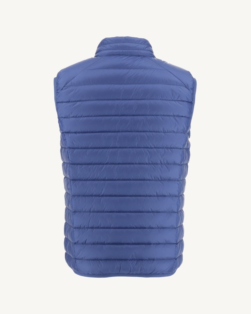 Dark Blue JOTT Tom Sleeveless Men's Down Jackets | XQR-4434