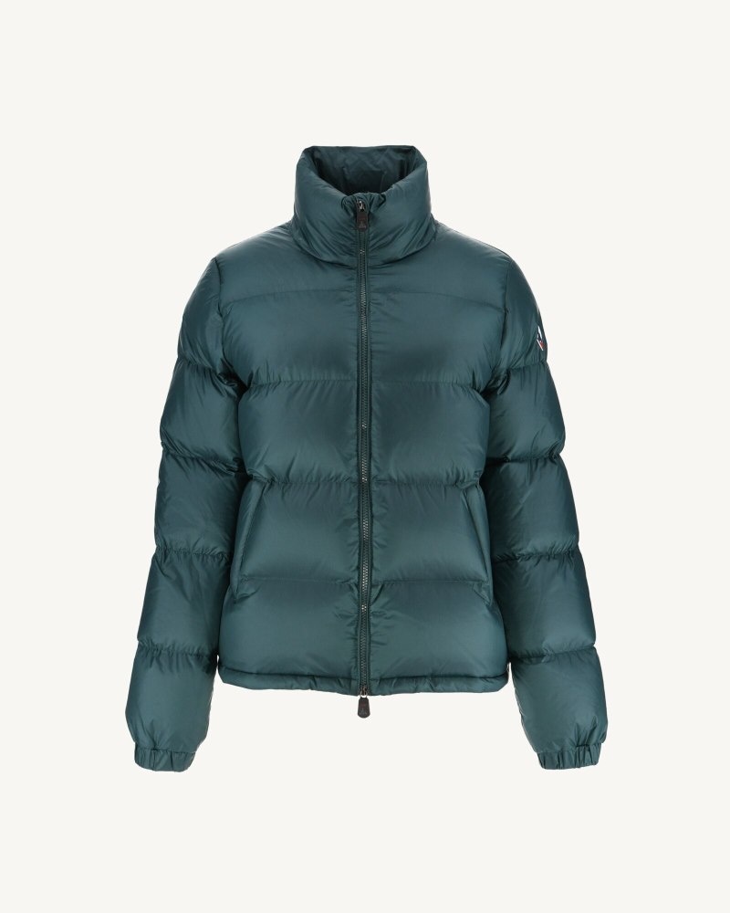 Dark Green JOTT Cardiff Great Cold Quilted Women's Down Jackets | AHM-6898