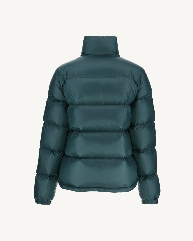 Dark Green JOTT Cardiff Great Cold Quilted Women's Down Jackets | AHM-6898