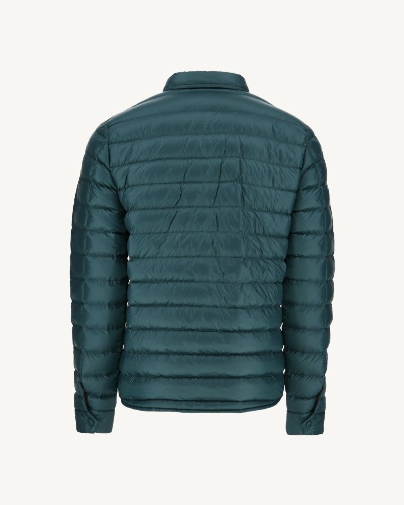 Dark Green JOTT Cris Light Men's Down Jackets | VSN-5080