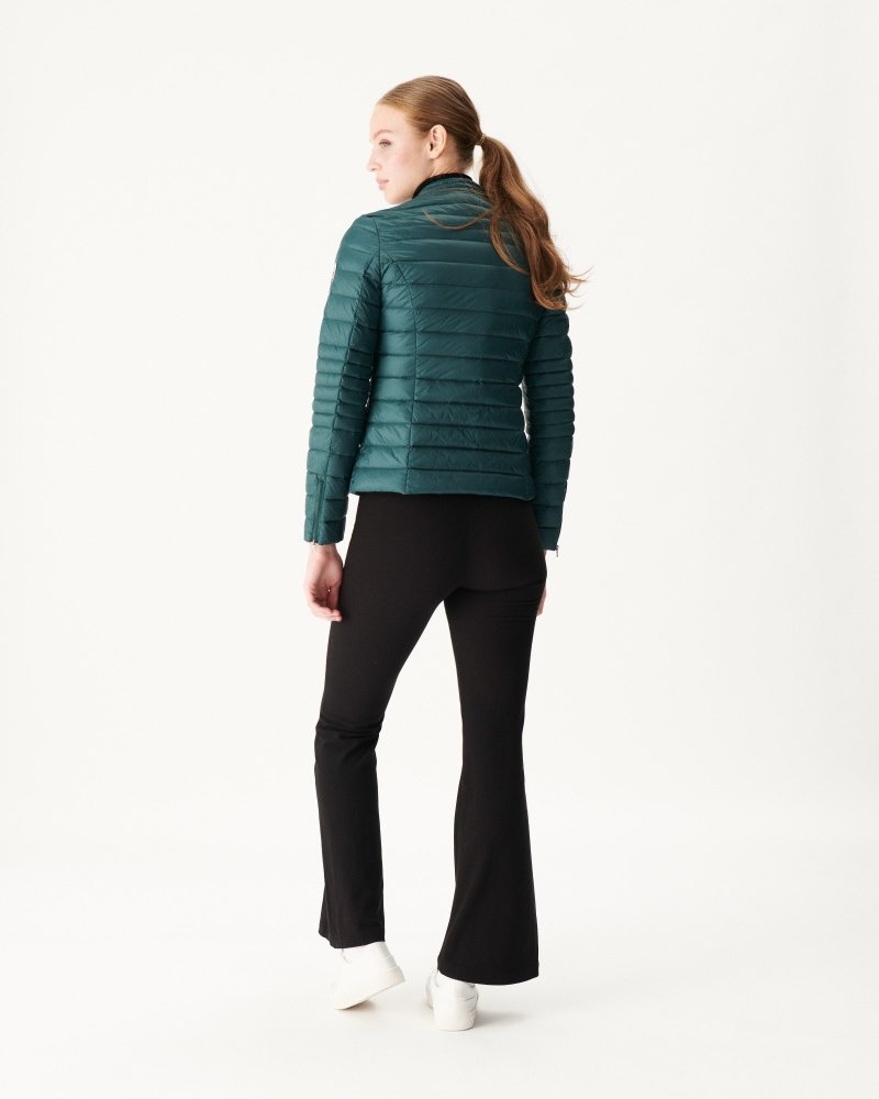 Dark Green JOTT Nina Light Women's Down Jackets | BXT-5371