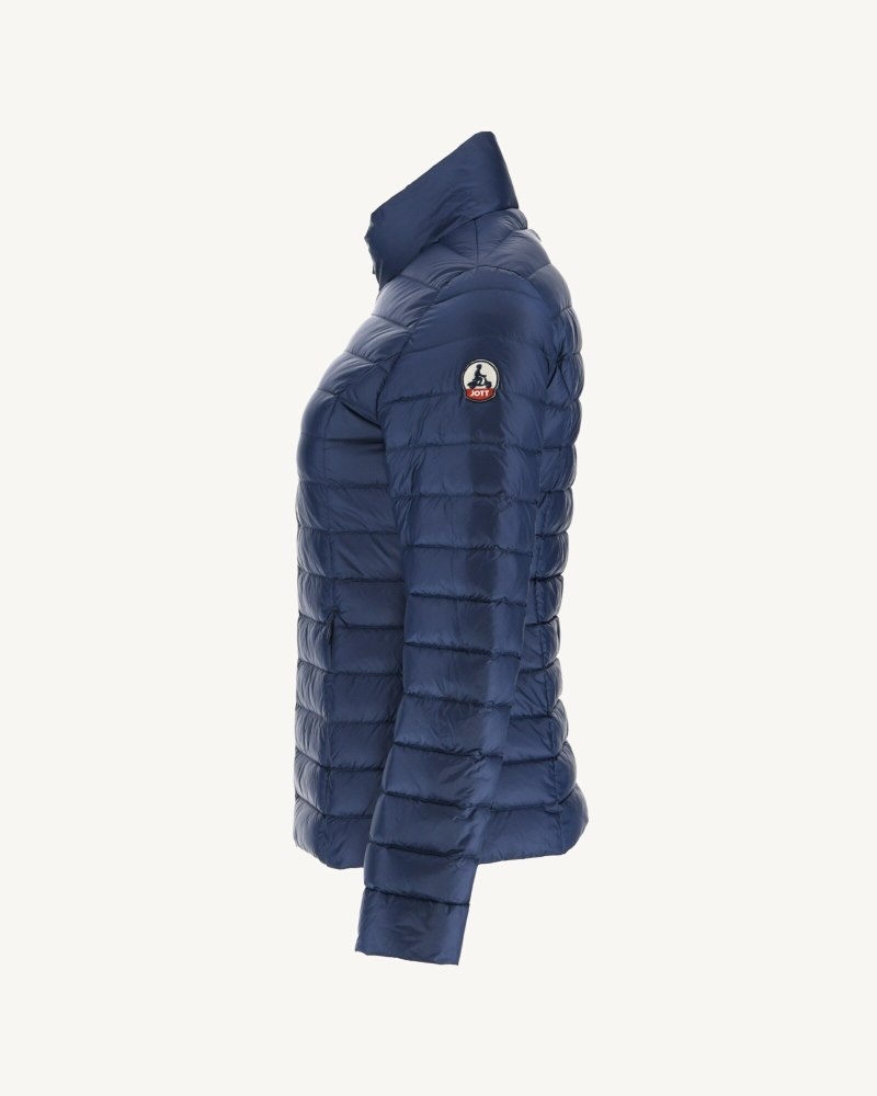 Deep Blue JOTT Cha Light Women's Down Jackets | IUW-7115