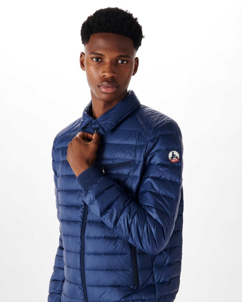 Deep Blue JOTT James Men's Down Jackets | JTS-9707