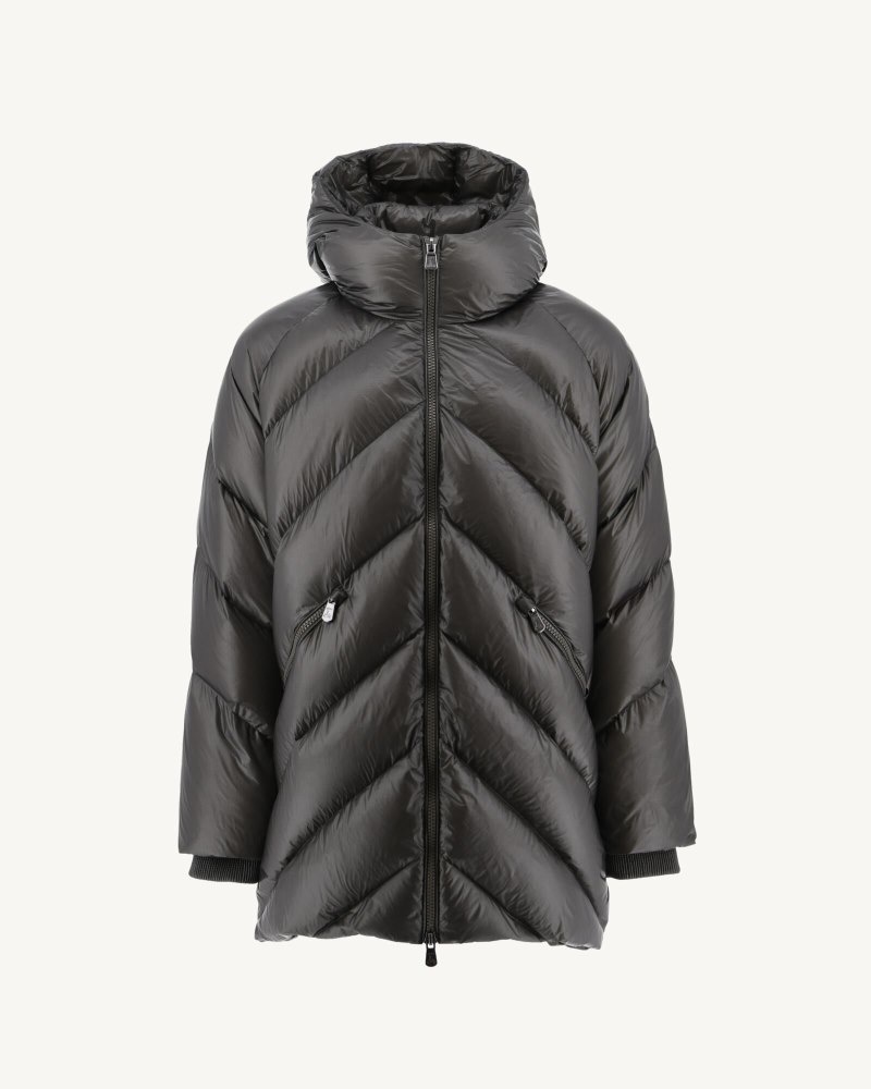 Deep Grey JOTT Blaze Great Cold Hooded Men's Down Jackets | ZFH-2721