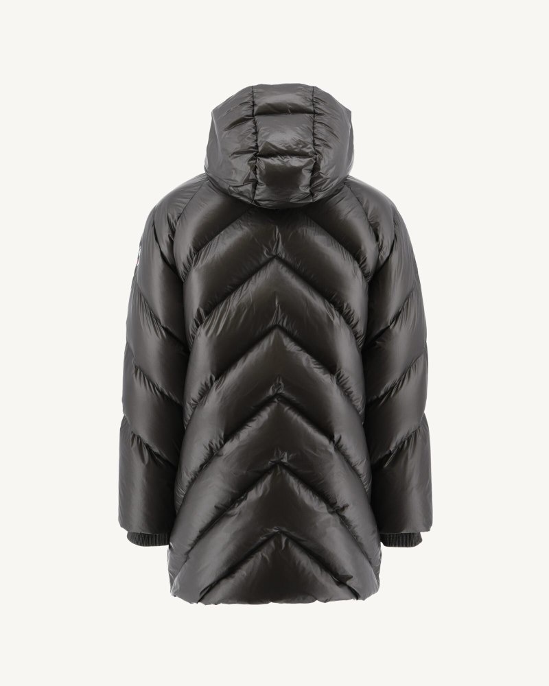 Deep Grey JOTT Blaze Great Cold Hooded Men's Down Jackets | ZFH-2721