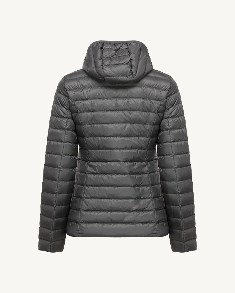 Deep Grey JOTT Cloe Light Hooded Women's Down Jackets | RWA-5861