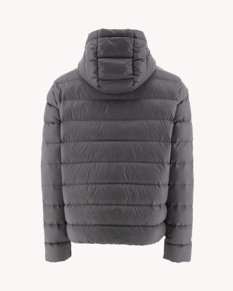 Deep Grey JOTT Jorge Hooded Men's Puffer Jackets | ZHU-7193