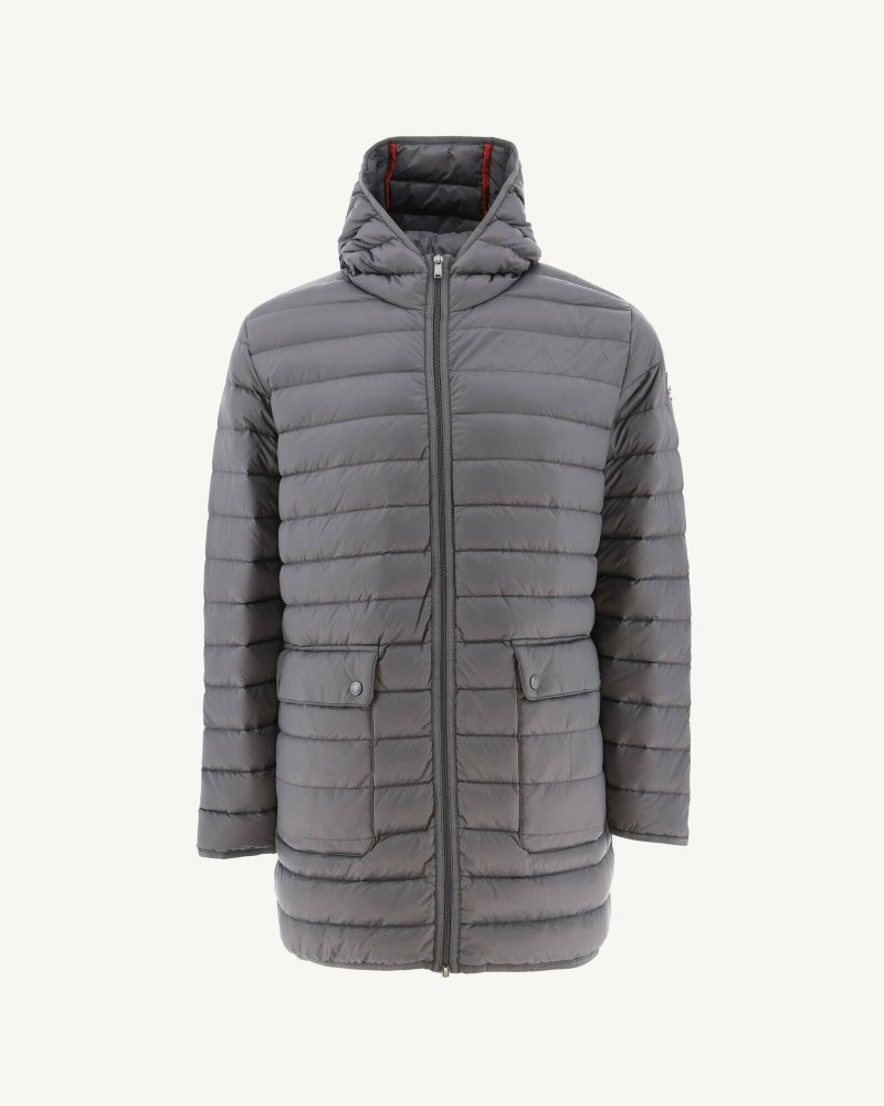 Deep Grey JOTT Luc Long Charcoal Men's Down Jackets | LLN-1337