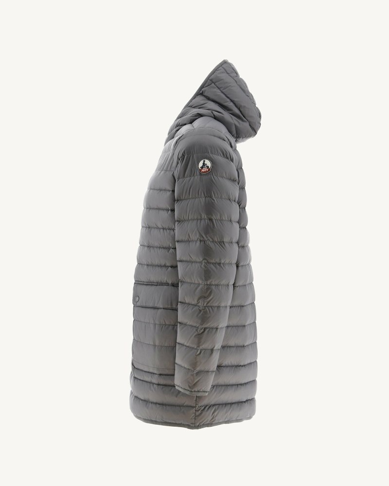 Deep Grey JOTT Luc Long Charcoal Men's Down Jackets | LLN-1337