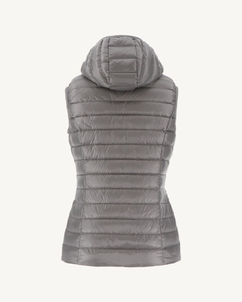 Deep Grey JOTT Mali Light Sleeveless Women's Down Jackets | NMF-1332