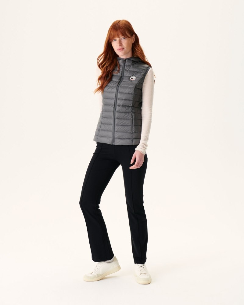 Deep Grey JOTT Mali Light Sleeveless Women's Down Jackets | NMF-1332