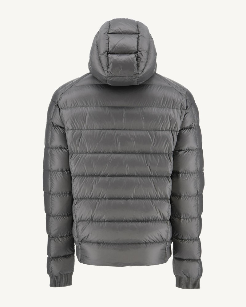 Deep Grey JOTT Nat Grand Cold Hooded Men's Down Jackets | JXU-7132