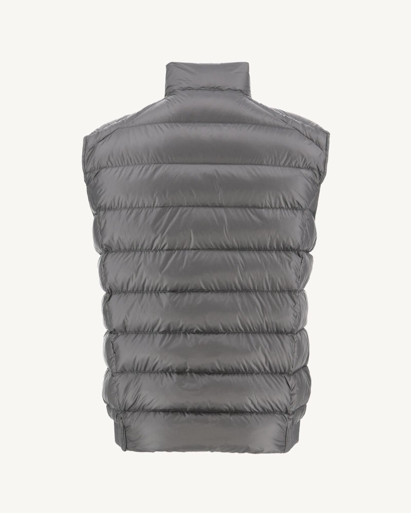 Deep Grey JOTT Tim Great Cold Sleeveless Men's Down Jackets | AMQ-4123