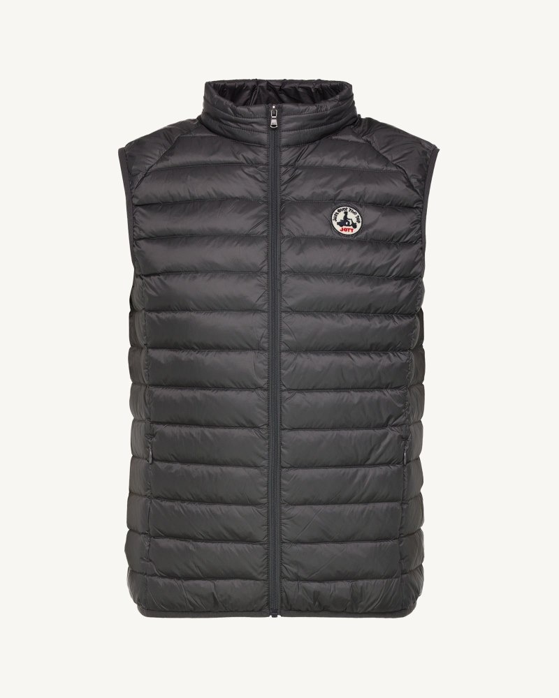 Deep Grey JOTT Tom Sleeveless Men's Down Jackets | FHF-9017