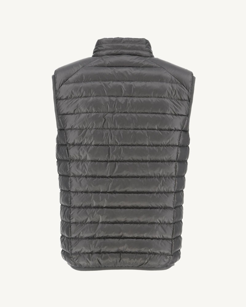 Deep Grey JOTT Tom Sleeveless Men's Down Jackets | FHF-9017