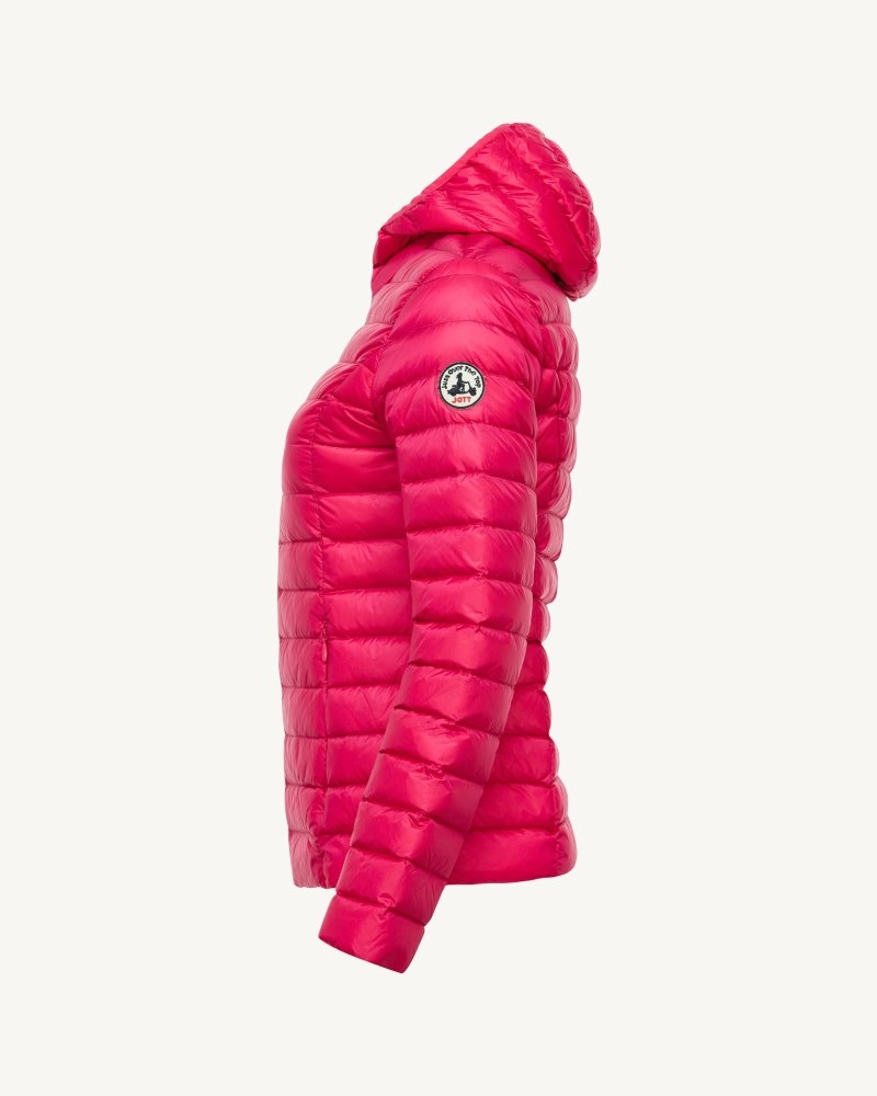 Fushia JOTT Cloe Lightweight Hooded Women's Down Jackets | UZA-0630