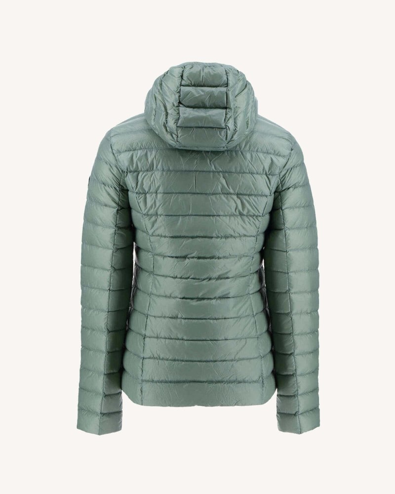 Green JOTT Cloe Lightweight Hooded Women's Down Jackets | XWV-1239