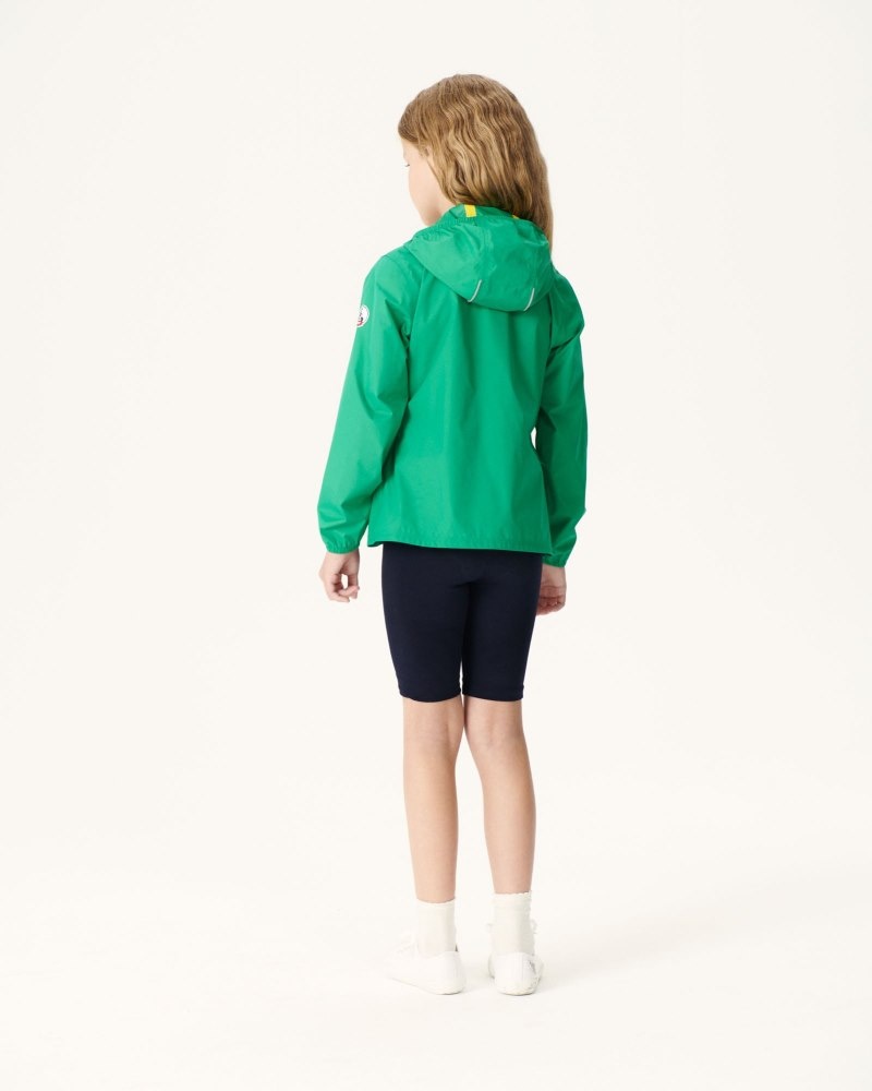 Green JOTT Madeira Hooded Waterproof Kids' Jackets | CQY-9356