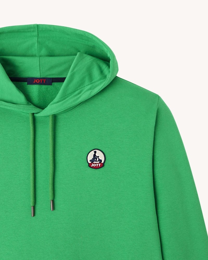 Green JOTT Mataro Men's Hoodie | TTD-2159