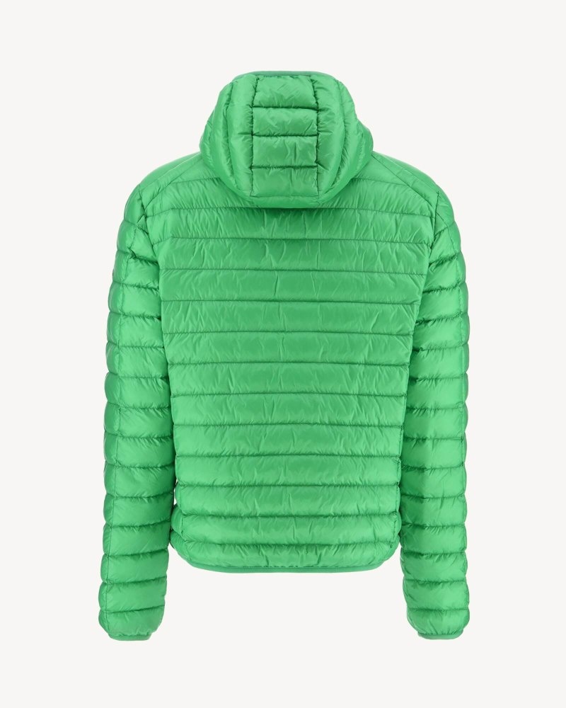 Green JOTT Nico Light Hooded Men's Puffer Jackets | IYJ-9046