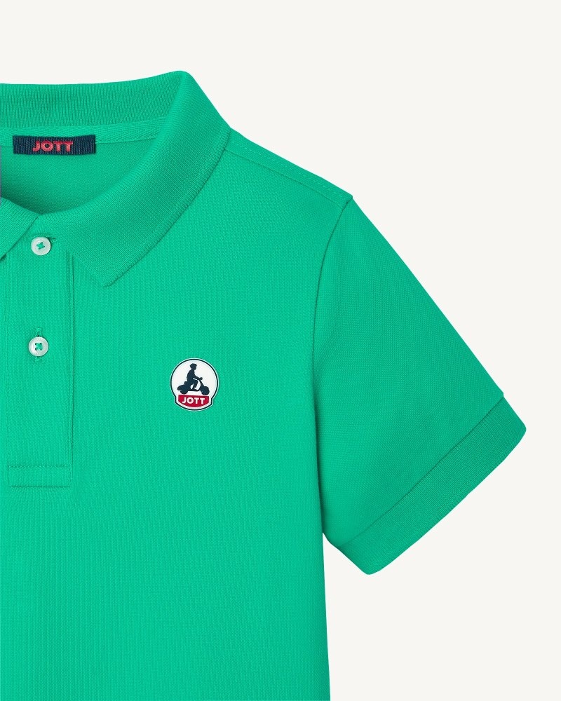 Green JOTT Salvador Kids' Polo Shirts | HHL-0788