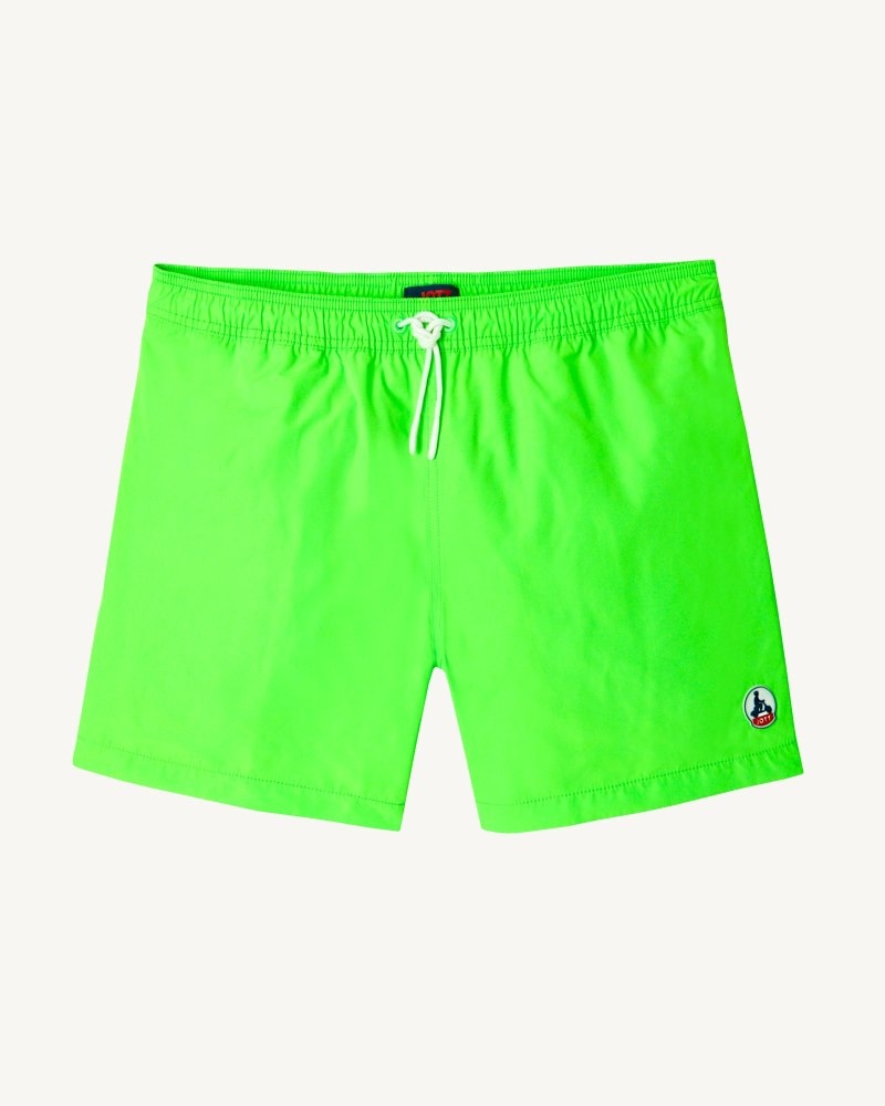 Green / White JOTT Biarritz Men's Swim Shorts | PRQ-6642