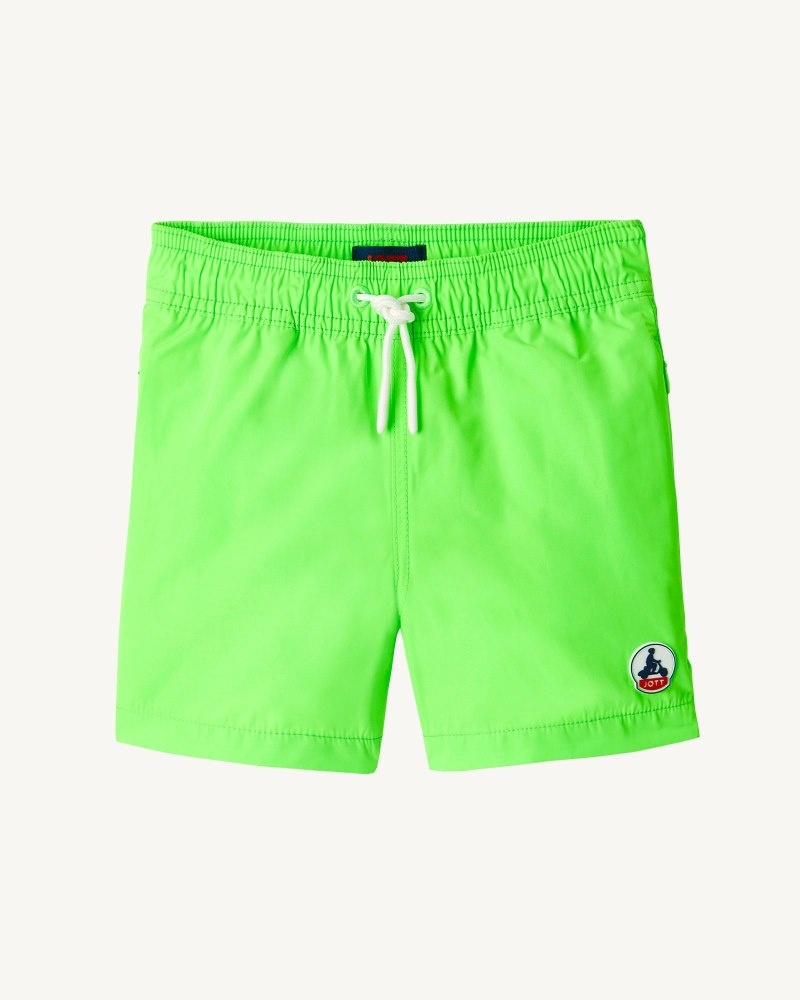 Green / White JOTT Cassis Kids\' Swim Shorts | QWN-2861