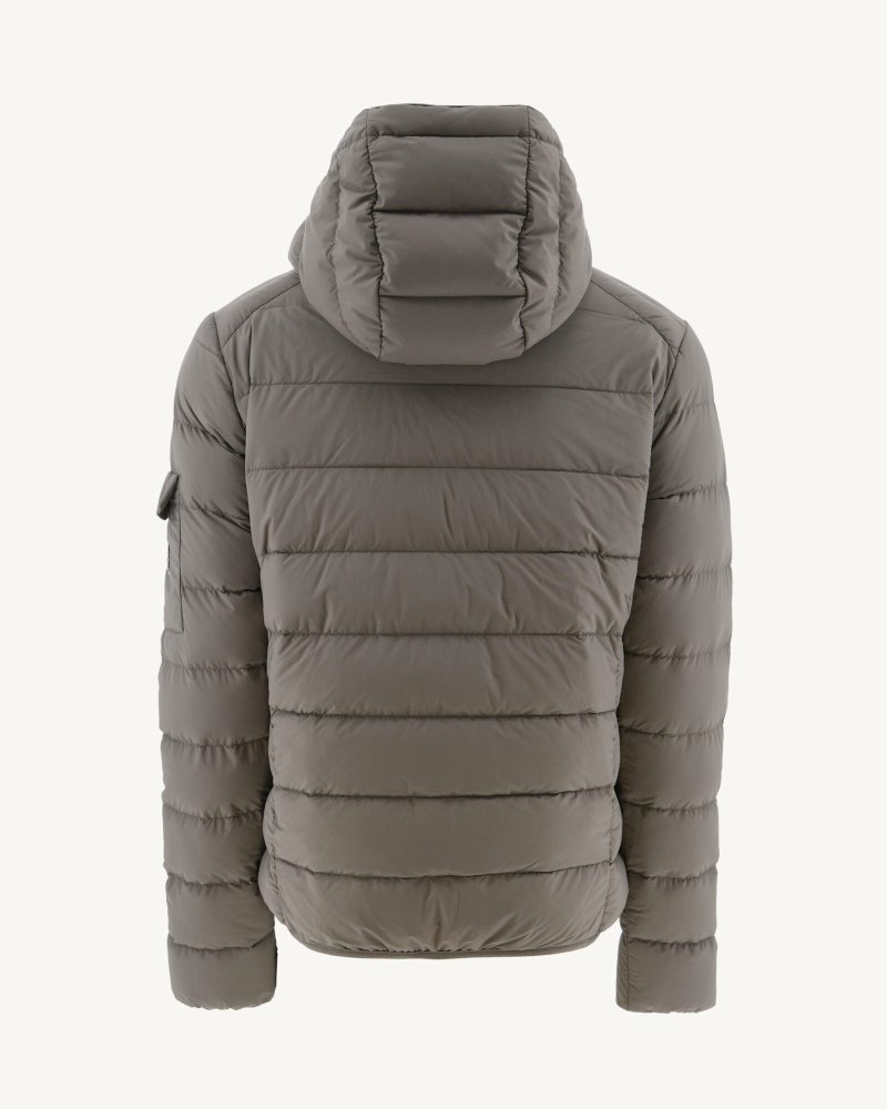 Grey Brown JOTT Adrien Grand Cold Hooded Men's Puffer Jackets | LUD-2832