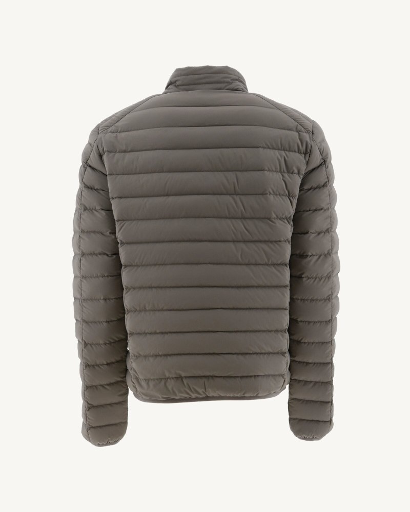 Grey Brown JOTT Aragon Light Stretch Men's Down Jackets | AOD-3658