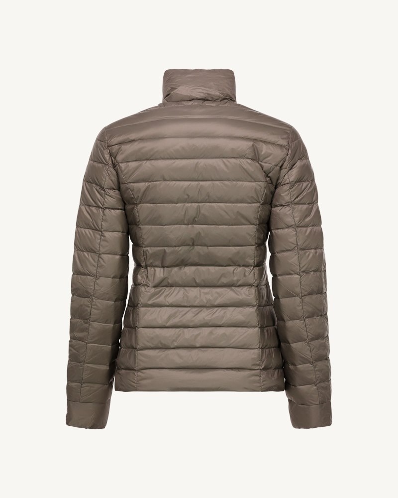 Grey Brown JOTT Cha Lightweight Women's Padded Jackets | OBX-9063