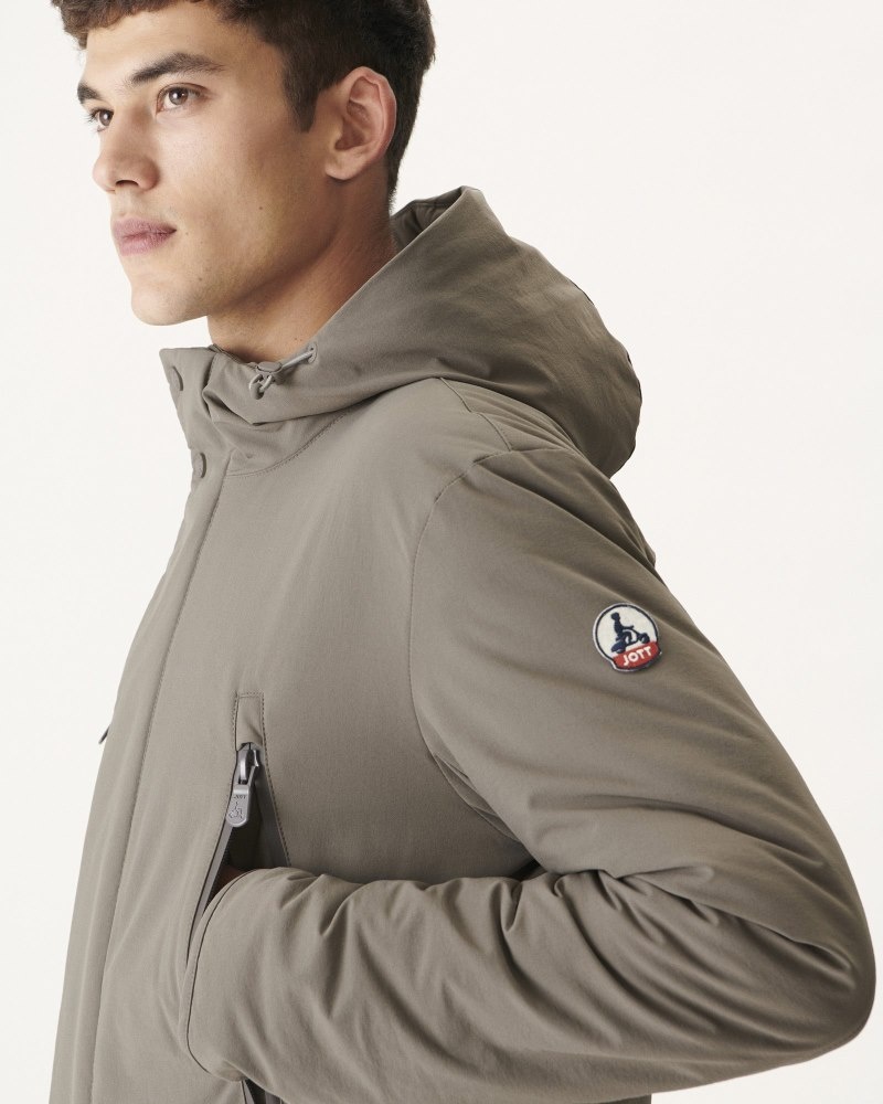 Grey Brown JOTT Iceberg Men's Puffer Jackets | SSA-5556