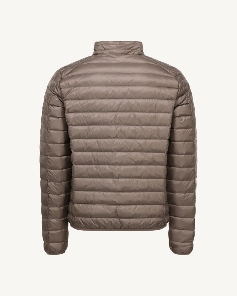 Grey Brown JOTT Light Mat Men's Down Jackets | GCJ-4098