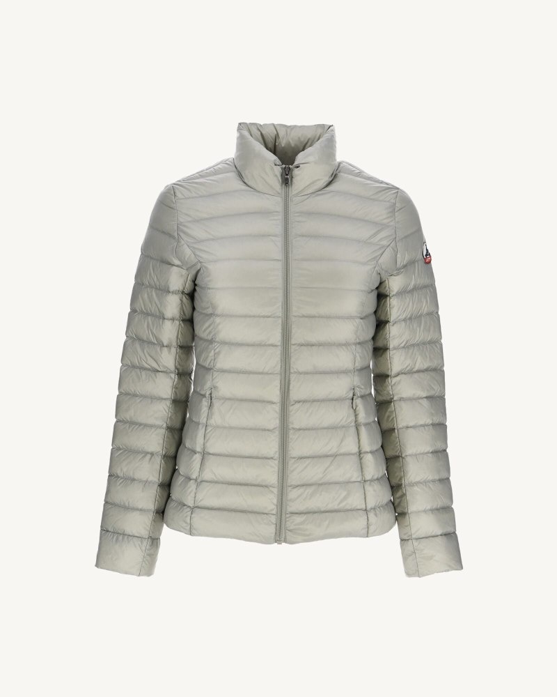 Grey Green JOTT Cha Lightweight Women's Padded Jackets | NAC-6696