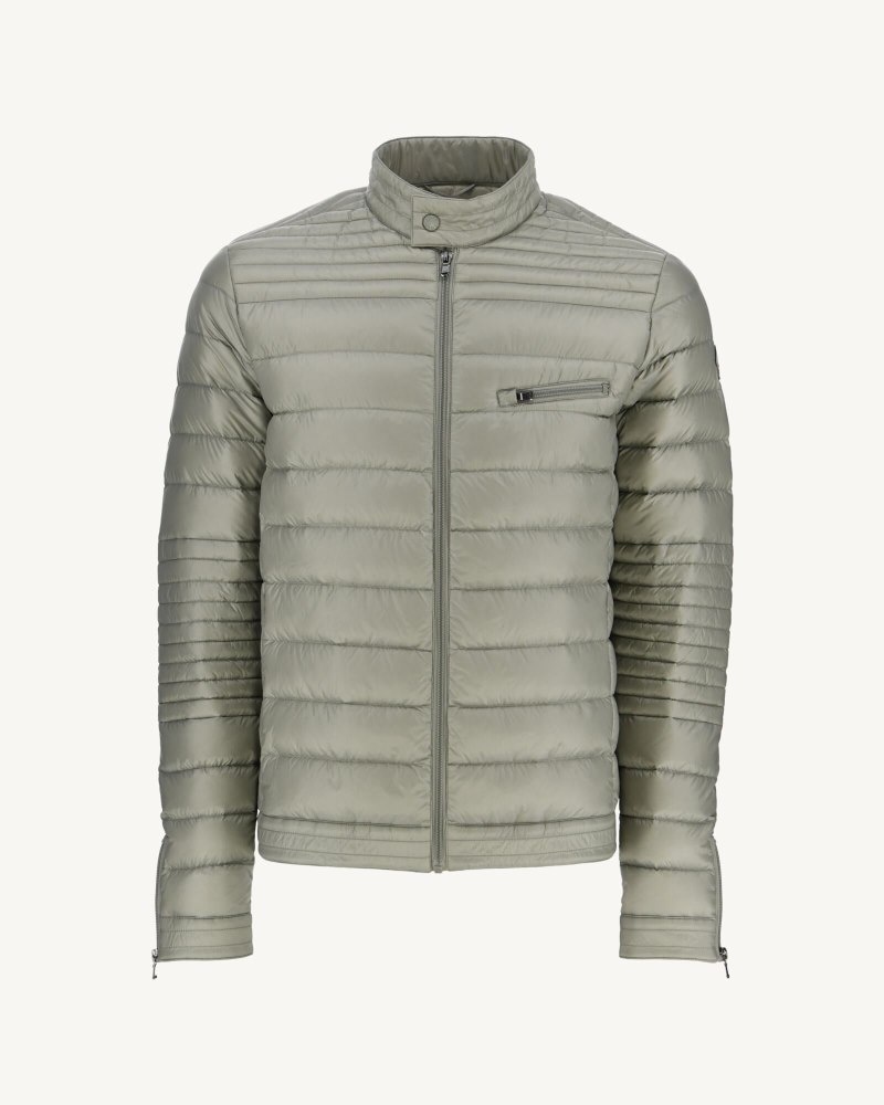 Grey Green JOTT David Men's Down Jackets | OCH-4965