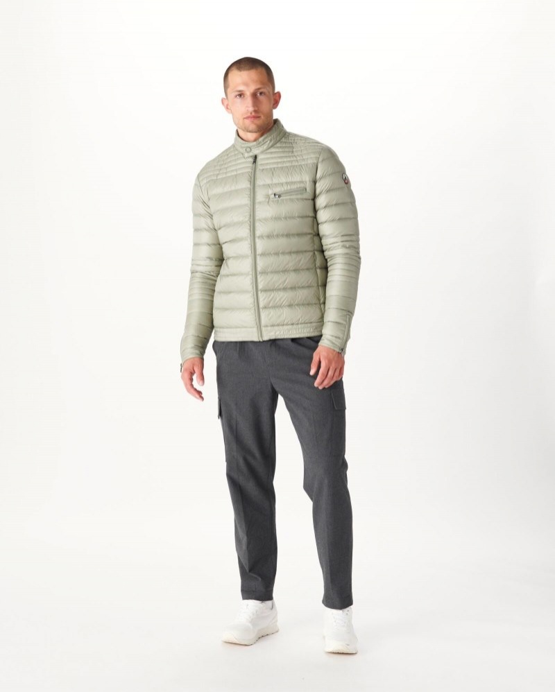 Grey Green JOTT David Men's Down Jackets | OCH-4965