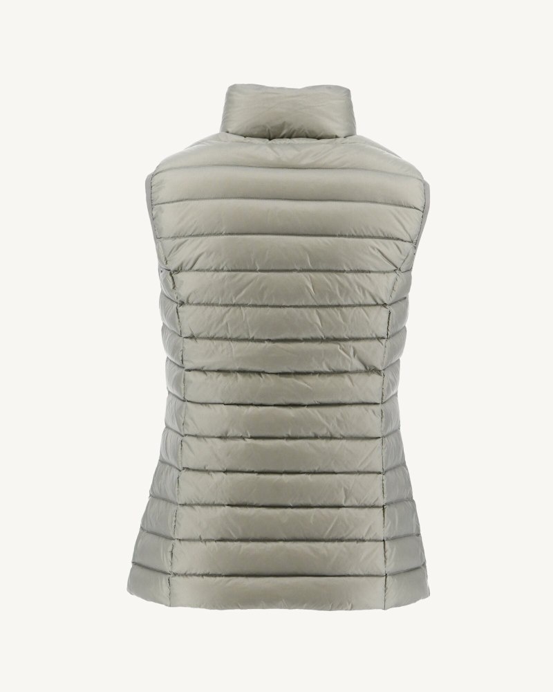 Grey Green JOTT Seda Light Sleeveless Women's Down Jackets | PTT-7258