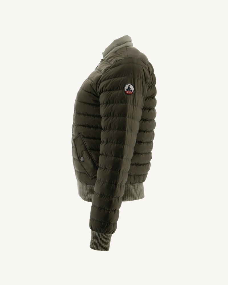 Grey Green / Olive JOTT Hanoi Reversible Women's Down Jackets | YJW-6668