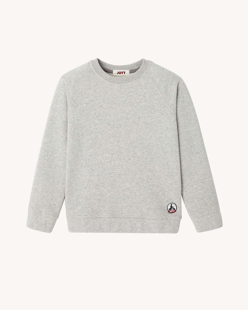 Grey JOTT Bronx Kids' Sweatshirts | GEK-1883