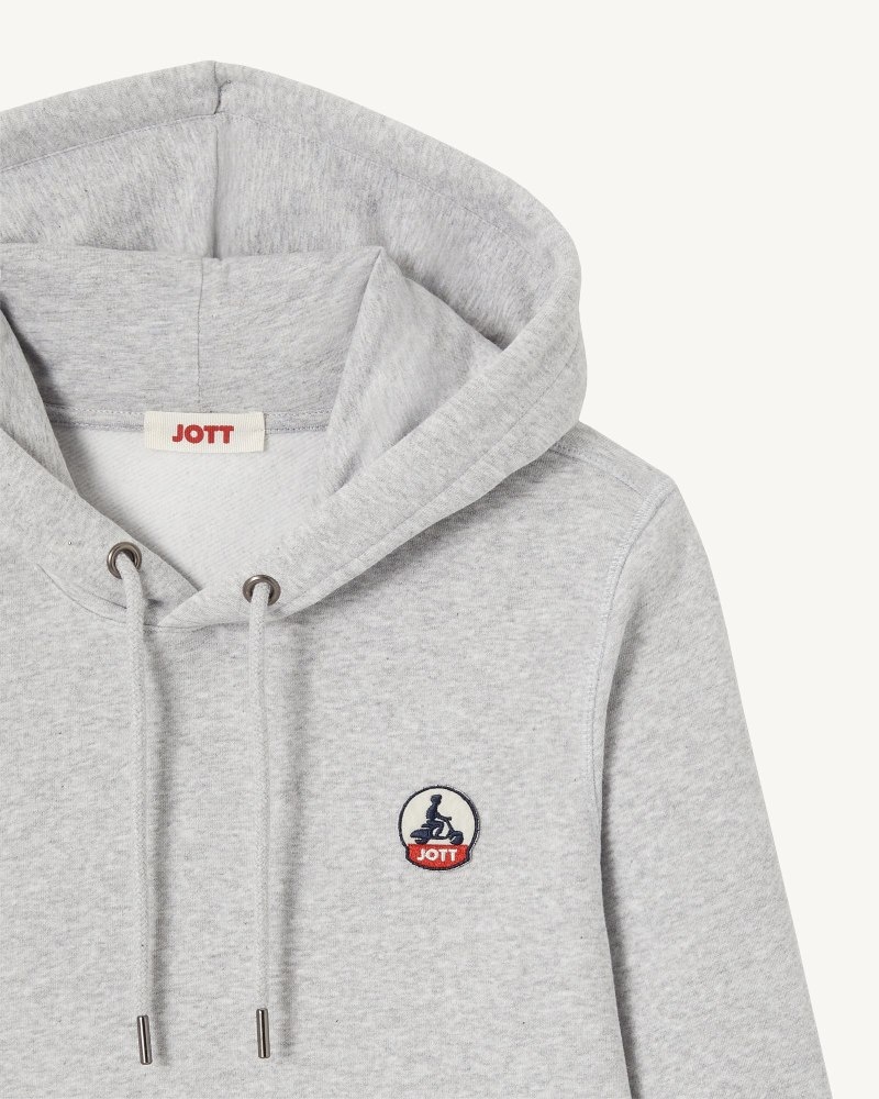 Grey JOTT Livia Women's Hoodie | OZI-6239