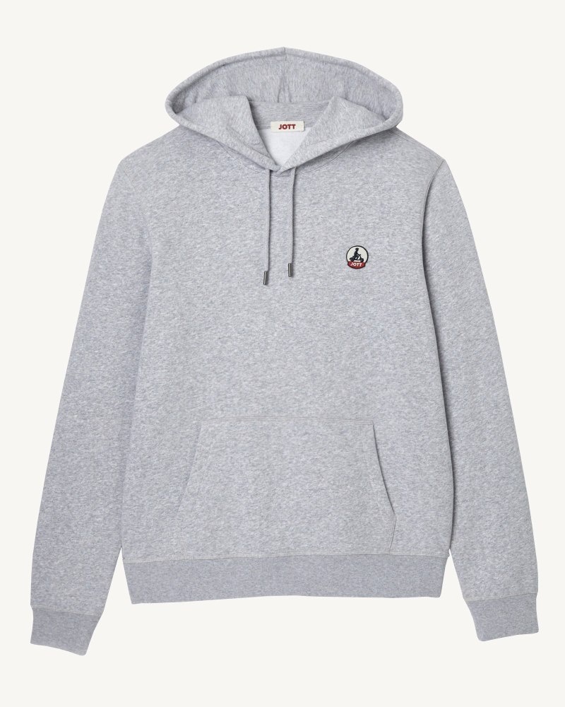 Grey JOTT Mataro Men's Hoodie | CTN-7108