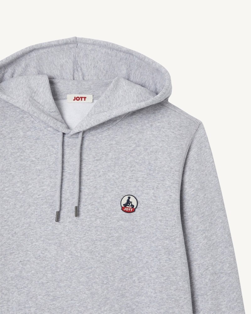 Grey JOTT Mataro Men's Hoodie | CTN-7108