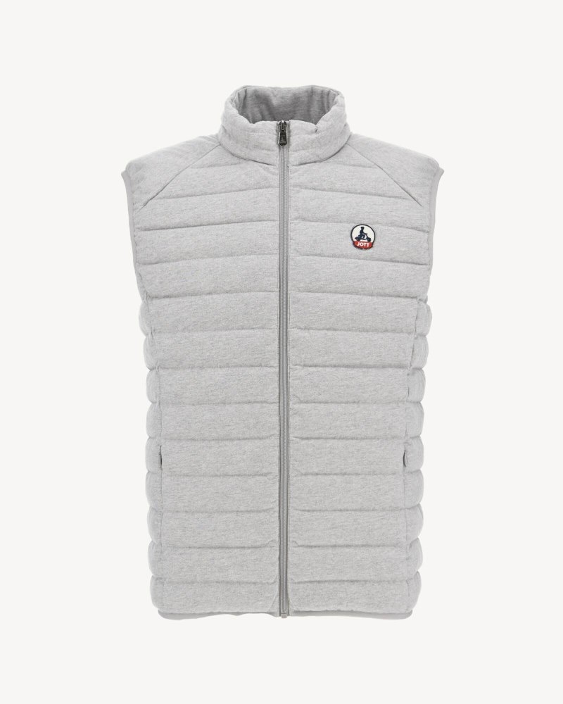 Grey JOTT Tom Sleeveless Jersey Men's Padded Jackets | HOQ-6432