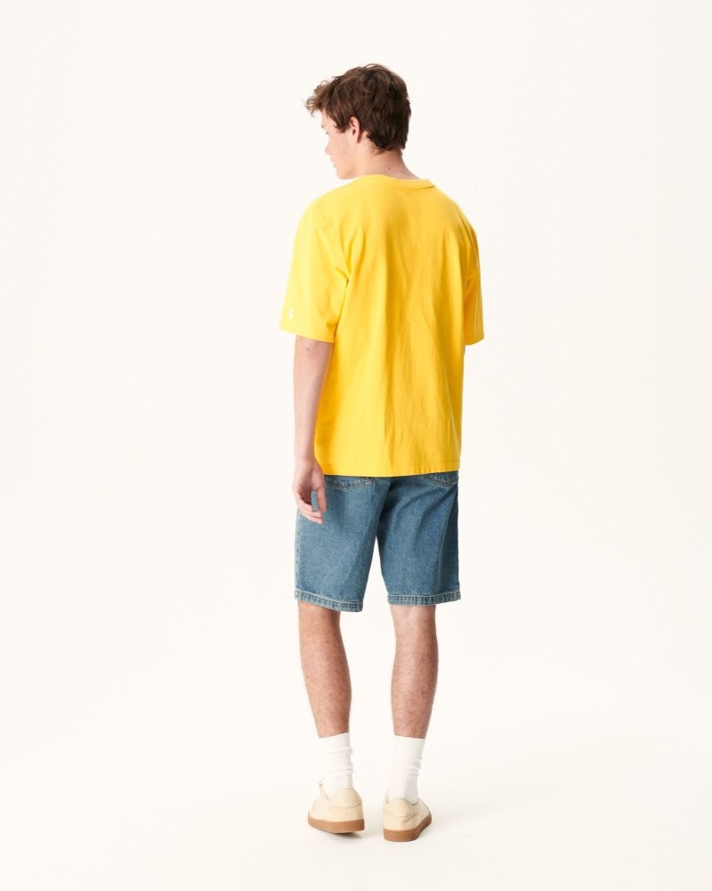 Lemon JOTT Citron Leo Organic Cotton Men's T Shirts | TXY-2569