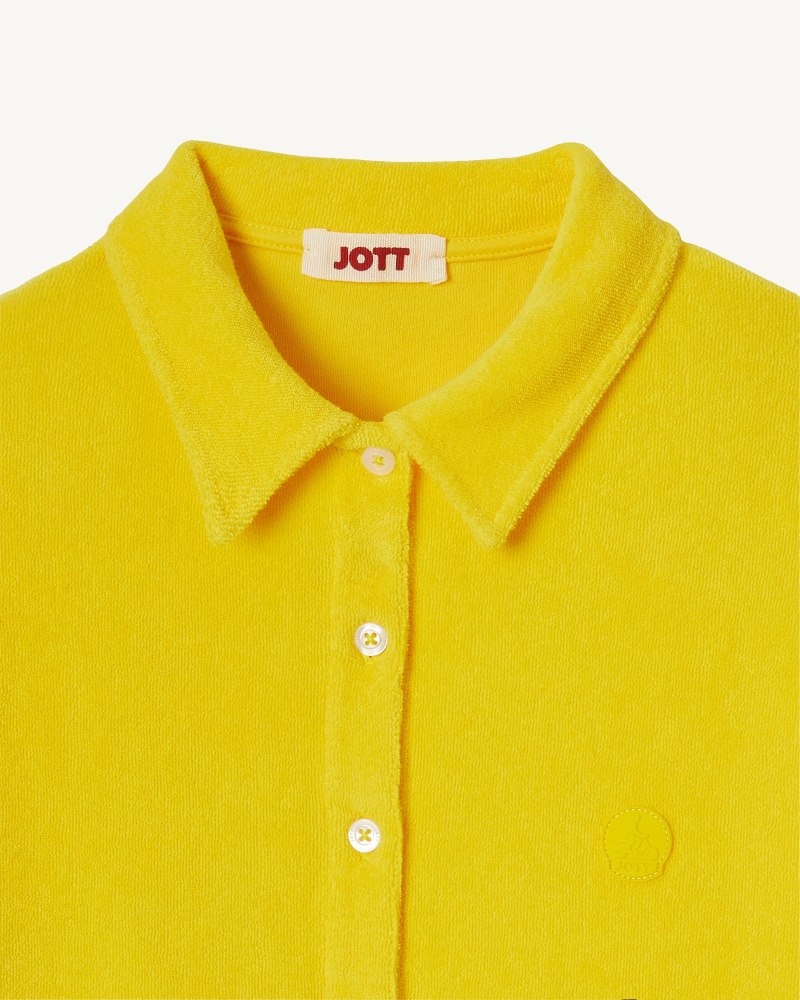 Lemon JOTT Citron Nova Short Terry Women's Shirts | THR-2810