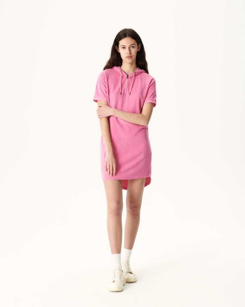 Lemon JOTT Meg Intense Pink Terry Women's Dress | MZK-0100