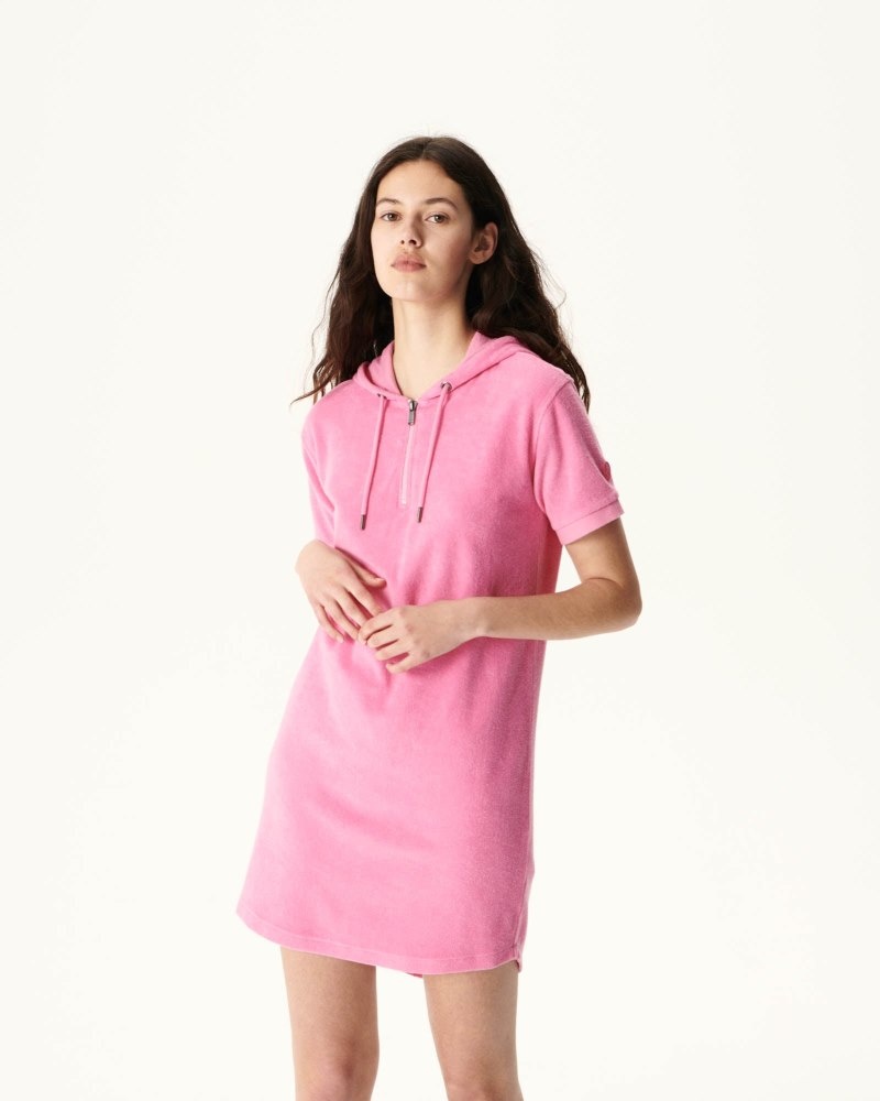 Lemon JOTT Meg Intense Pink Terry Women\'s Dress | MZK-0100