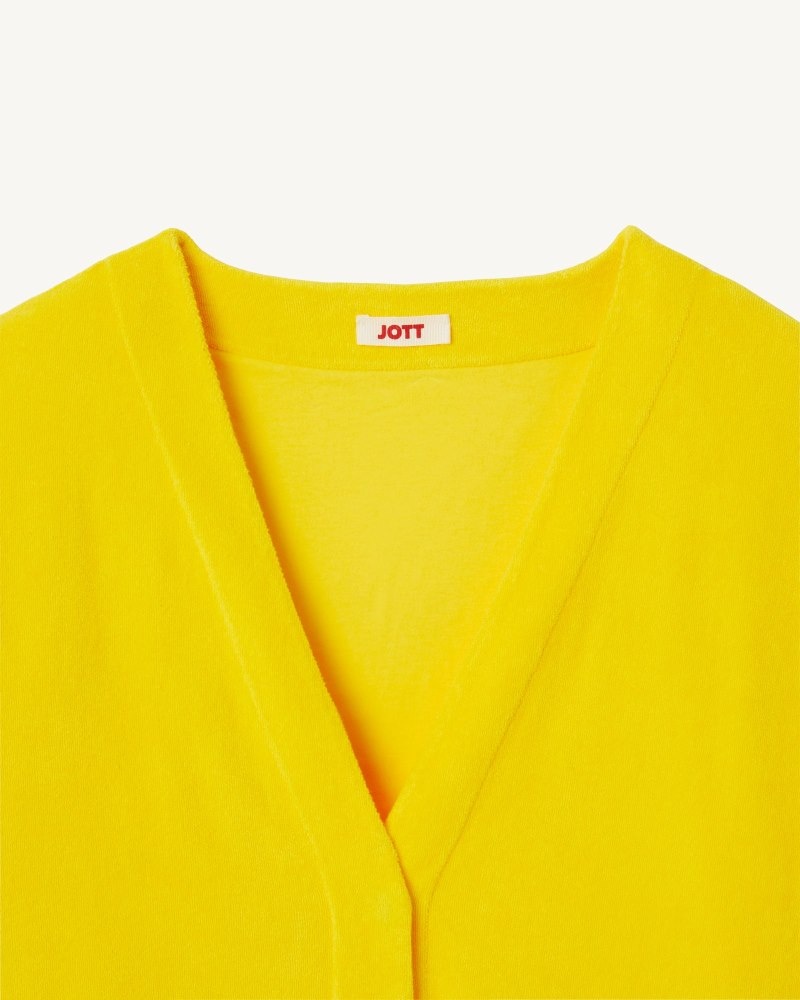 Lemon JOTT Pamplona Citron Long Sleeve Women's Cardigan | MIJ-3960