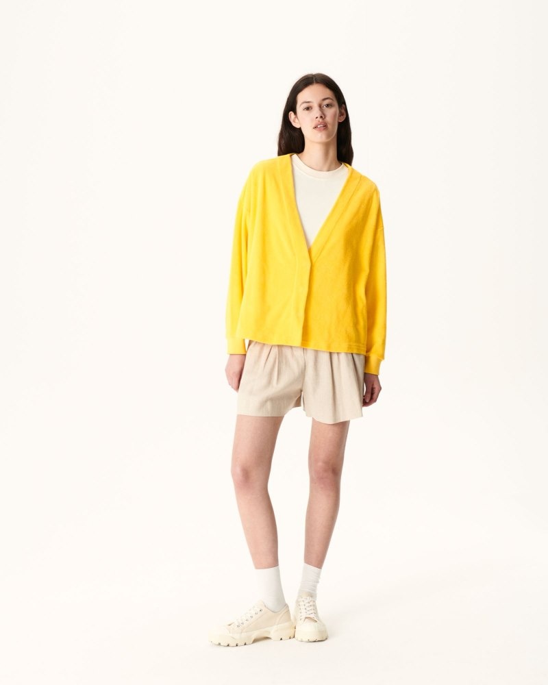 Lemon JOTT Pamplona Citron Long Sleeve Women's Cardigan | MIJ-3960